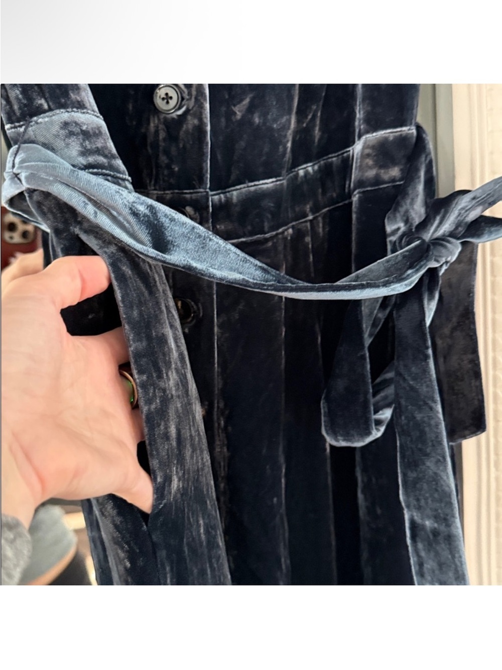 NWOT FAHERTY Alina Velvet Jumpsuit - Picture 5 of 7